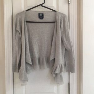 American Eagle grey open-front cardigan